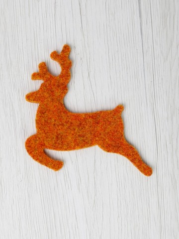 Vilten rendier Autumn – 3 mm wolvilt