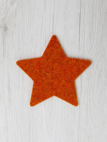 Vilten onderzetter Ster Autumn – 3 mm wolvilt