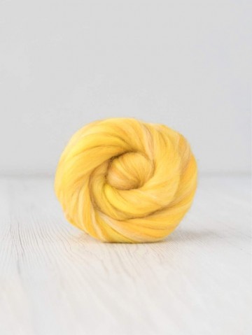 Extra fijne merino lontwol melange – Corn (detail)