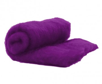 Batt Perendale kaardvlies donker paars