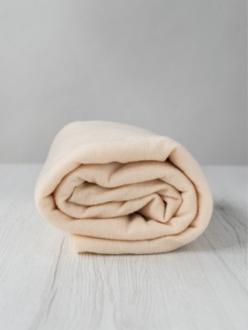 Extra fijne merino naaldvlies beige
