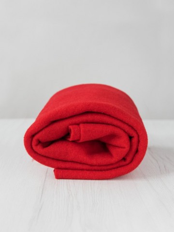 Extra fijne merino naaldvlies rood