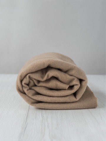 Extra fijne merino naaldvlies taupe