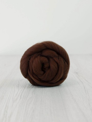Extra fijne merino lontwol cocoa