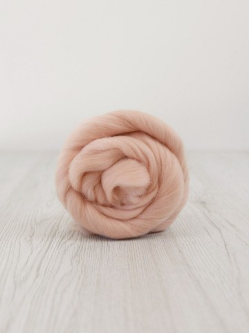 Extra fijne merino lontwol hollyhock
