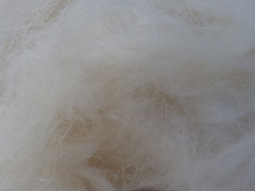 Natuurlijk wit kleurige Kernwol (corewol)