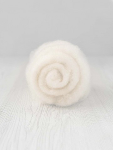 Gekaarde maori wol naturel