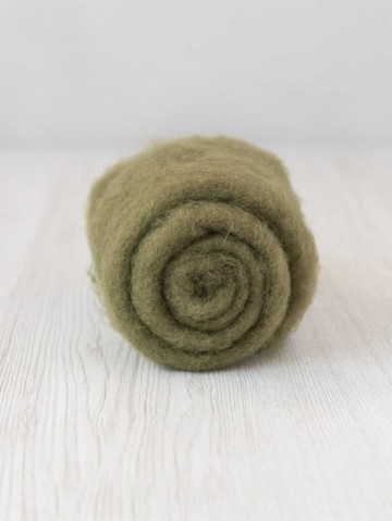 Gekaarde maori wol olive