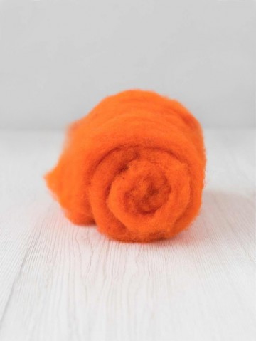 Gekaarde maori wol orange