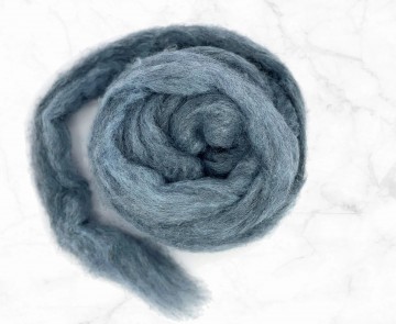 Blauw-grijs corriedale kaardvlies gemêleerd Comet