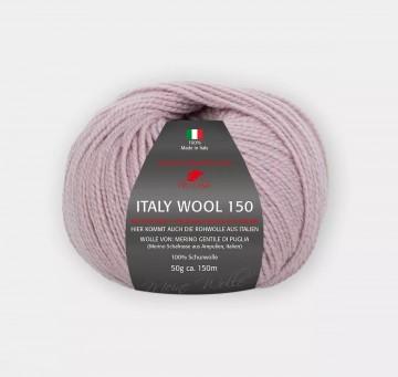 100% Italiaanse merinowol in lila tint