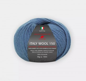 Italy Wool 150 jeansblauw