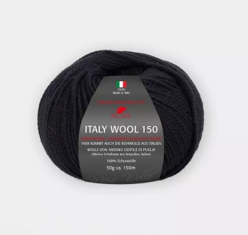 100% Italiaanse merinowol zwart