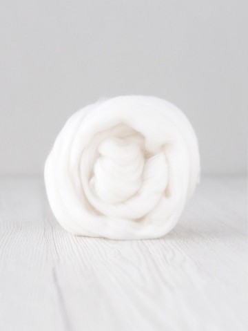 Extra fijne merino lontwol spierwit