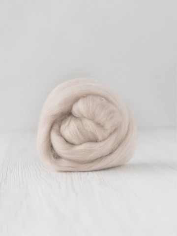 Extra fijne merino lontwol beige