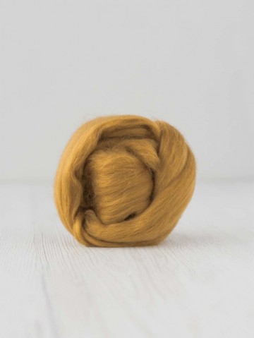 Extra fijne merino lontwol cognac