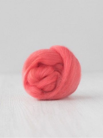Extra fijne merino lontwol framboos