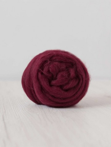 Extra fijne merino lontwol bordeaux