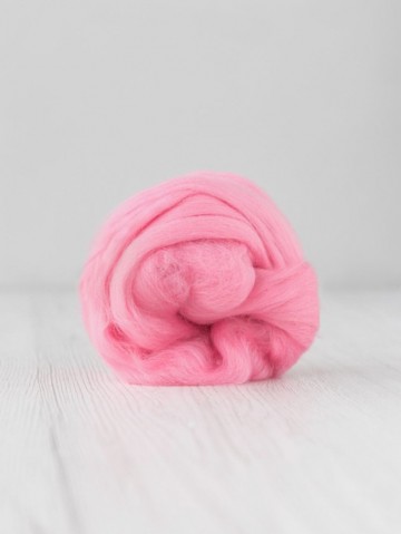 Extra fijne merino lontwol roze