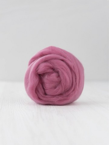 Extra fijne merino lontwol oud roze