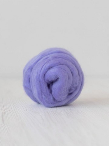 Extra fijne merino lontwol donker lila