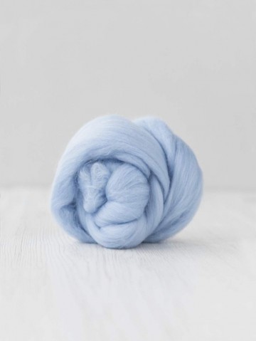 Extra fijne merino lontwol baby blauw