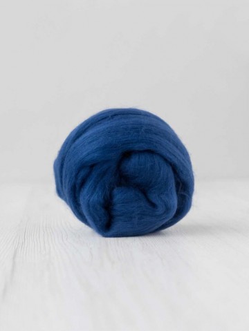 Extra fijne merino lontwol marine blauw
