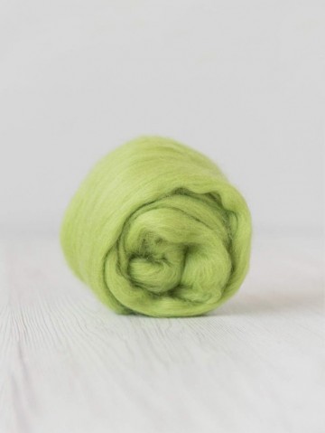 Extra fijne merino lontwol lime