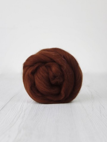 Extra fijne merino lontwol bruin