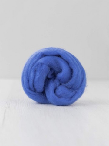 Extra fijne merino lontwol koningsblauw