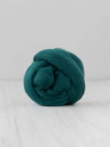 Extra fijne merino lontwol zeegroen