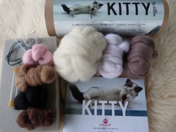 Compleet naaldvilt-pakket Kitty de kat