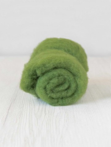 Gekaarde bergschaap in de kleur grasgroen