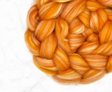Detail Tussah Merino lontwol Overijssel – zijdeglans wolmix voor spinnen en vilten