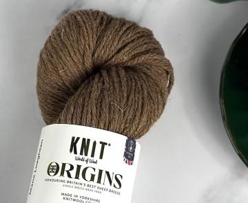 Naturel bruin Aran garen van Manx Loaghtanwol