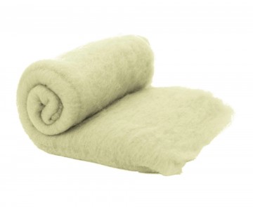 Merino batt wit naturel