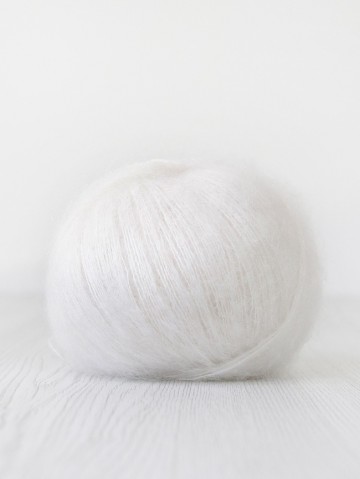 Naturel wit mohair zijde lace garen