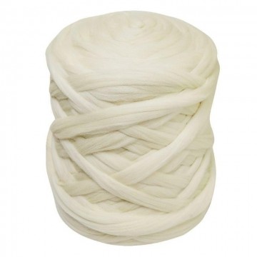 Merino lontwol wit 27 micron voor vilten en spinnen