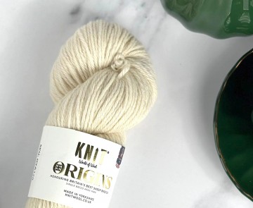 Naturel wit Aran garen van Bluefaced Leicesterwol