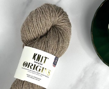 Naturel oatmeal Aran garen van Bluefaced Leicesterwol