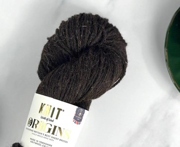 Naturel donker Aran garen van Jacobwol