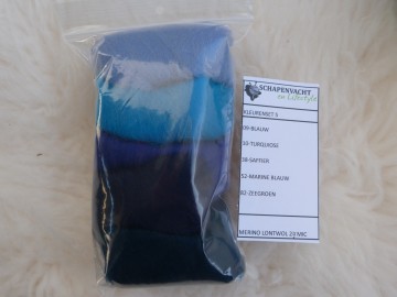 Kleurenset blauwe tinten