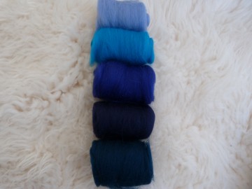 Kleurenset blauwe tinten