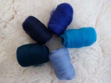 Kleurenset blauwe tinten