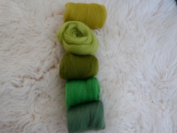 Kleurenset groene tinten