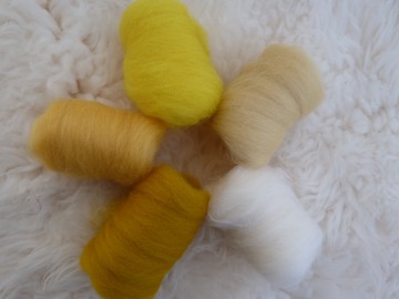 Kleurenset wit/geel tinten