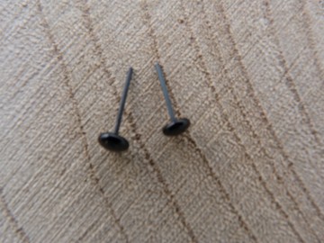 Glazen oogjes op pin 5mm