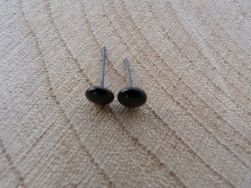 Glazen oogjes op pin 7mm