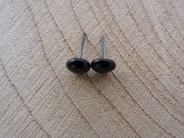 Glazen oogjes op pin 9mm