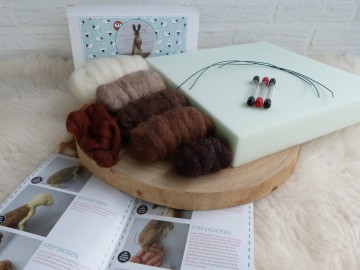 Compleet naaldvilt-pakket konijn